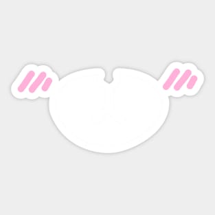 Rosa3 Kawaii bear mask Sticker